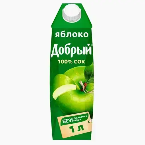Сок Добрый яблочный 1 литр